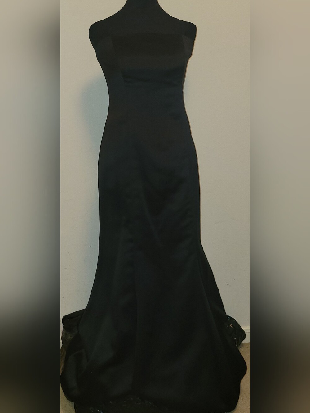 BCBGMaxAzria Strapless Satin Evening Gown